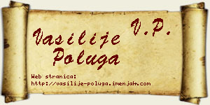 Vasilije Poluga vizit kartica
